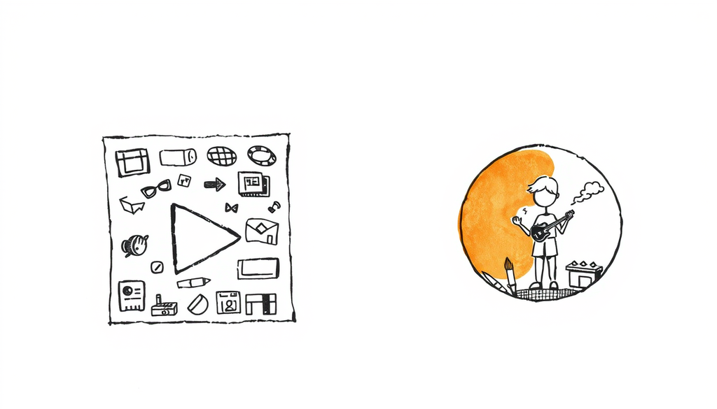 Value Proposition Canvas illustration for creatives